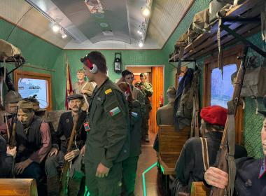 Инструкторы и курсанты филиала Центра «ВОИН» посетили передвижную выставку-музей «Поезд Победы».
