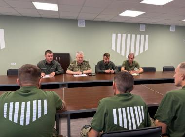 Сегодня провел рабочее совещание с руководящим составом и инструкторами Луганского филиала Центра «ВОИН»