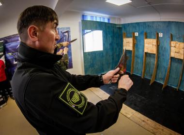 Спортивное метание ножа войдет в программу подготовки курсантов Центра «ВОИН»