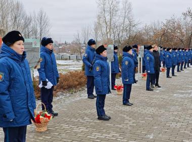 Курсанты Центра «ВОИН» приняли участие в открытии Аллеи Героев