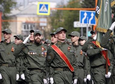 Более 850 инструкторов и курсантов Центра «ВОИН» приняли участие в парадах Победы